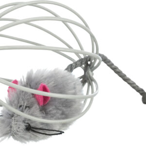 Trixie žaislas katei Pelė vieliniame kamuolyje, pliušas, 6 cm