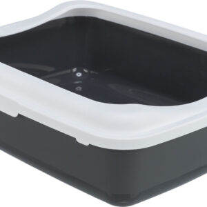 Trixie Classic kačių tualetas su kraštais 37x15x47cm, pilka/balta