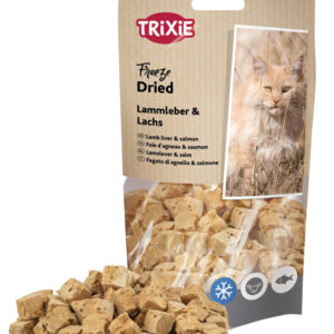 Trixie Šaldytos-džiovintos ėriukų kepenys ir lašiša, 25g
