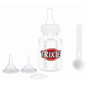 TRIXIE Suckling bottle set, 120 ml, transparent/white