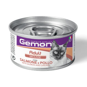 GEMON - Wet Cat Mousse Adult Salmon/Chicken 85g