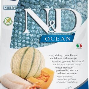 FARMINA N&D OCEAN - CAT Dry Cod Shrimp Pumpkin&Cantaloupe KITTEN 1,5 kg