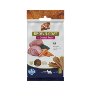 FARMINA N&D BROWN - DOG TREAT - Lamb Potato Carrot&Spirulina ADULT MINI 60 g