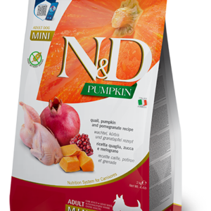 FARMINA N&D PUMPKIN - DOG Dry Quail&Pomegr ADULT MINI 2 kg