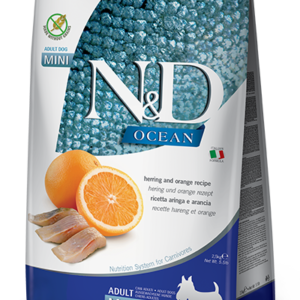 FARMINA N&D OCEAN - DOG Dry Herring&Orange ADULT MINI 2,5 kg