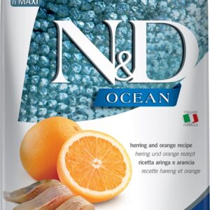 FARMINA N&D OCEAN - DOG Dry Herring&Orange ADULT MED&MAX 12 kg