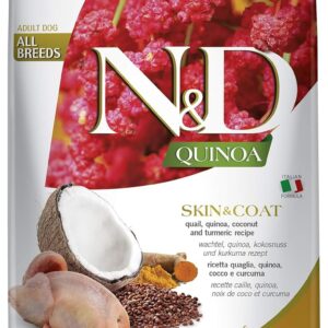 FARMINA N&D QUINOA - DOG Dry SKIN&COAT Quail&Coconut ADULT ALL BR 7 kg