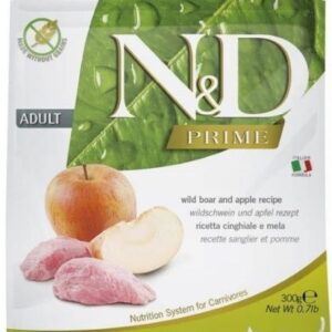 FARMINA N&D PRIME - CAT Dry Wild Boar&Apple ADULT 300 g