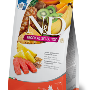 FARMINA N&D TROPICAL SELECTION - DOG Dry Salmon ADULT MINI 1,5 kg