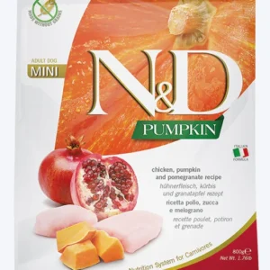 FARMINA N&D PUMPKIN - DOG Dry Chicken&Pomegranate ADULT MINI 800 g