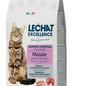 Lechat Exc. Fussy sausas pašaras išrankioms katėms su kiauliena 1.5kg