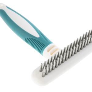 Gimdog Dematting Rake Double 11x16,5cm grėblys su 2 eil. stambių sukamų dantų