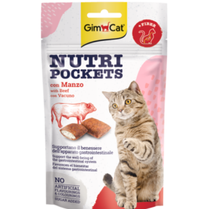 GimCat Nutri Pockets with Beef & Malt 60g