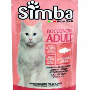 Simba konservuotas pašaras katėms su lašiša ir karšiu 100g