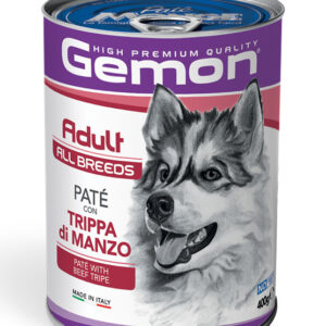 Gemon all breeds adult konservuotas paštetas suaugusiems šunims su jautiena 400g