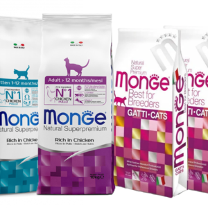 Monge Cat 4x10kg Kitten+Adult+Urinary+Rabbit Mono