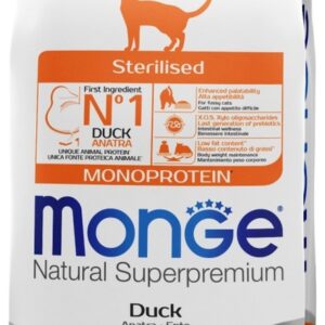 Monge Dry Cat Adult Monoprotein sterilizuotoms katėms su antiena 10kg
