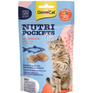 GIMCAT NUTRI POCKETS Fish with Salmon 60g