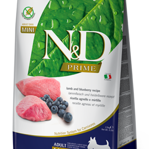FARMINA N&D PRIME - DOG Dry Lamb&Blueberry ADULT MINI 2,5 kg