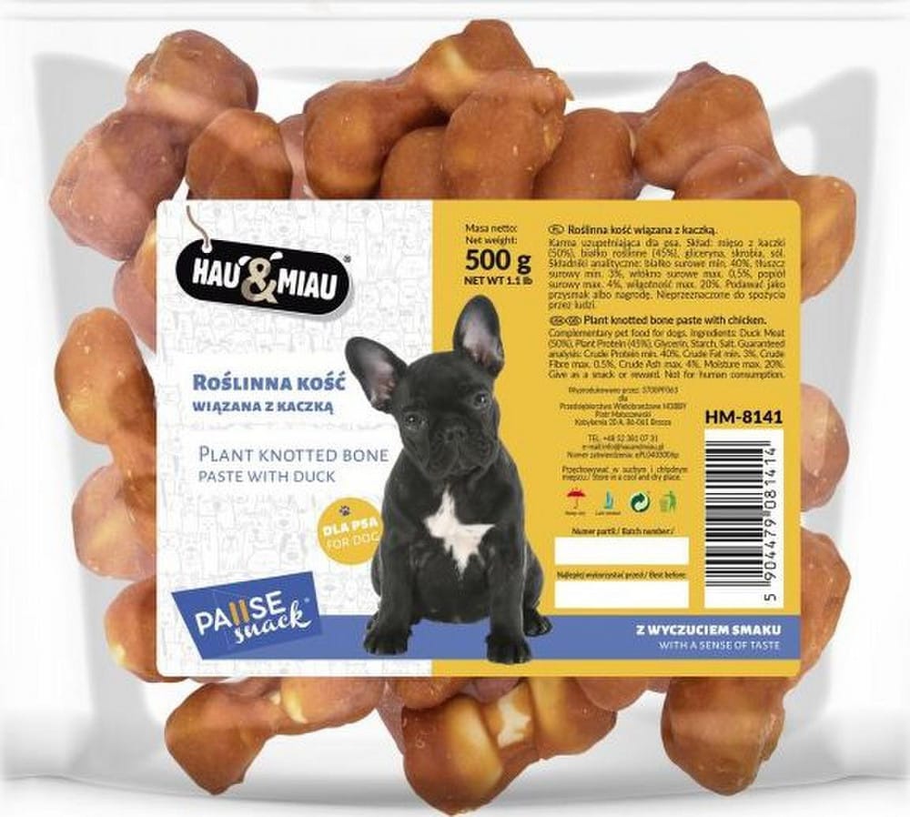 Hau&Miau Augaliniai kauliukai apvilkti antiena 500g 1 Hau&Miau Augaliniai kauliukai apvilkti antiena 500g