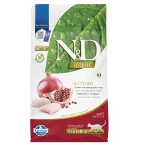FARMINA N&D PRIME - CAT Dry Chicken&Pomegr NEUTERED ADULT 300 gr