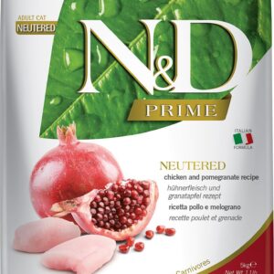 FARMINA N&D PRIME - CAT Dry Chicken&Pomegr NEUTERED ADULT 5 kg