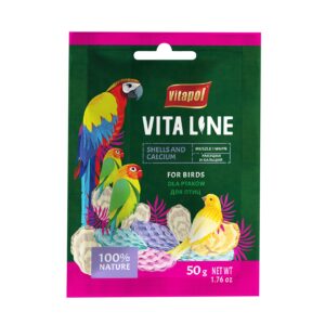 Vitapol Vitaline papildomas lesalas paukščiams kriauklės su kalciu 50g