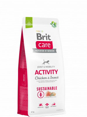 Brit Care Sustainable Activity Chicken&Insect sausas pašaras šunims su vištiena vabzdžiais 12 kg (galiojimas iki 2026.10.16)