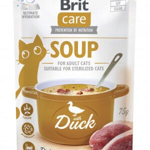 Brit Care Cat Soup Duck sriuba su antiena katėms 75 g