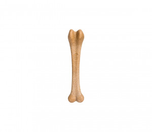 Žaislas kaulas guminis su bambuko pluoštu 18