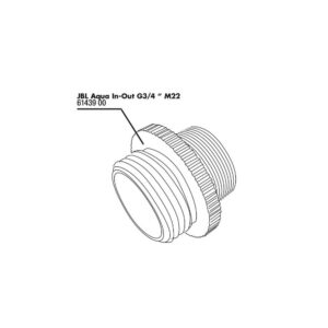 Aqua In-Out Metall Adapter G3/4 M28/M22 adapteris