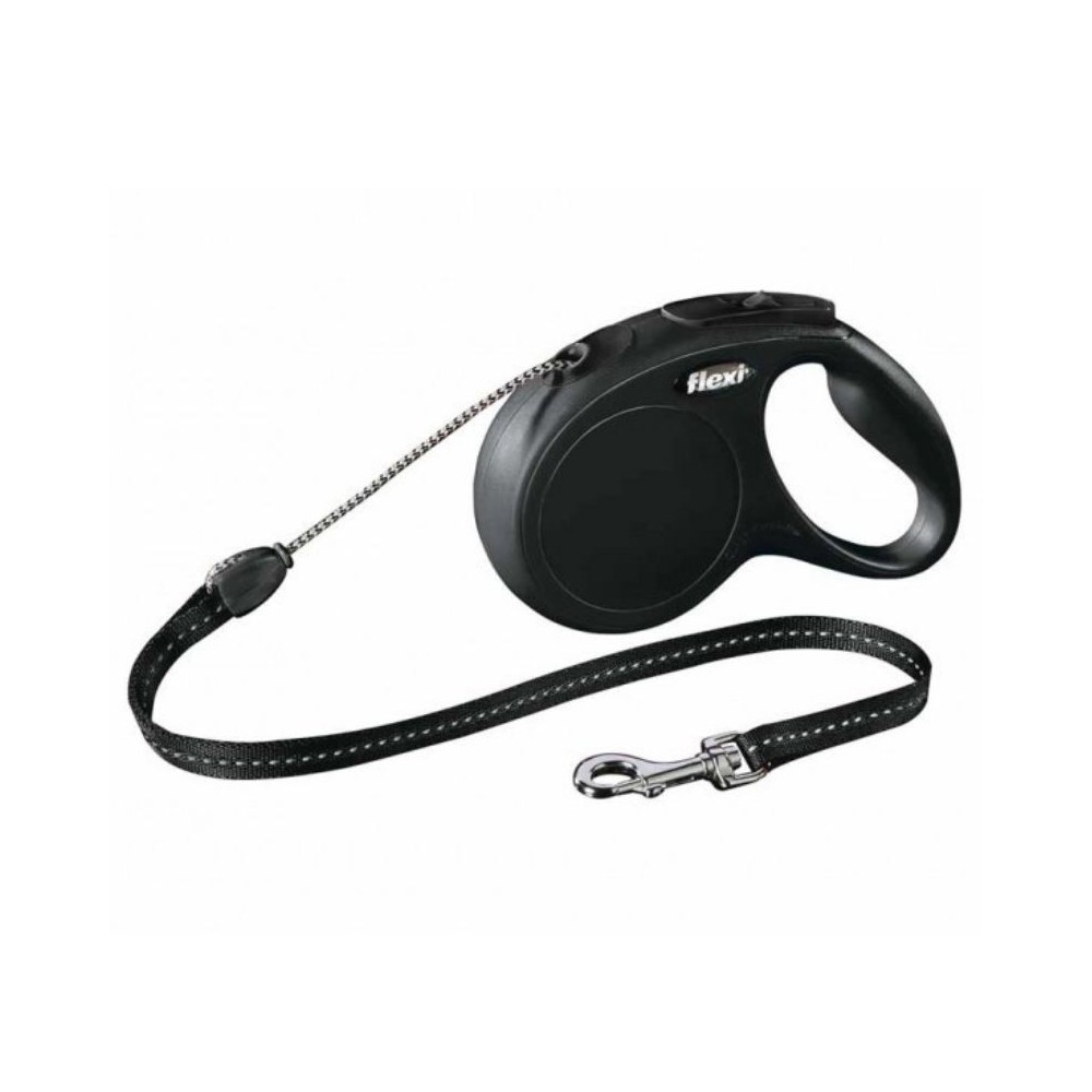 Automatinis pavadys-virvutė Flexi New Classic M juodas