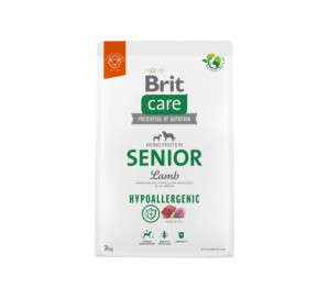 Brit Care Hypoallergenic Senior Lamb&Rice sausas pašaras šunims su ėriena ir ryžiais 3 kg
