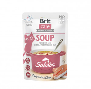 Brit Care Cat Soup Salmon sriuba su lašiša katėms 75g