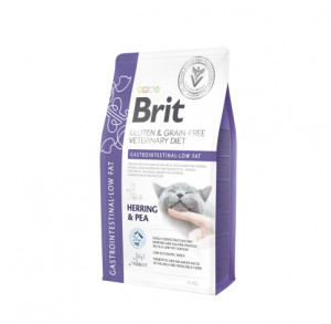 Brit GF Veterinary Diets Cat Gastrointestinal-Low fat sausas pašaras katėms 2kg (galiojimas iki 2026.05.07)