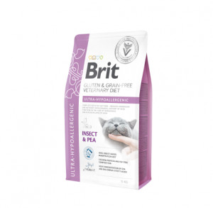 Brit GF Veterinary Diets Cat Ultra-Hypoallergenic sausas pašaras katėms 5kg (galiojimas iki 2026.05.09)