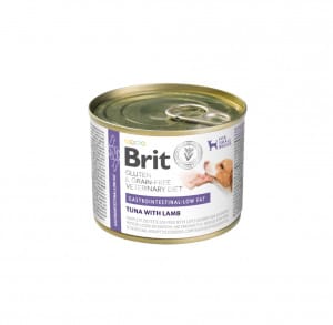 Brit GF Veterinary Diets konservuotas pašaras šunims Gastrointestinal Low Fat 200g