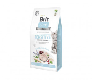Brit Care Cat GF Insect&Fresh Herring sausas pašaras katėms 7 kg (galiojimas iki 2026.06.08)