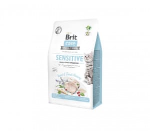 Brit Care Cat GF Insect&Fresh Herring  sausas pašaras katėms 0