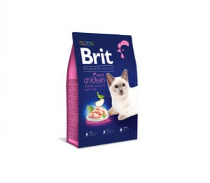 Brit Premium by Nature Cat Adult Chicken sausas pašaras katėms 0