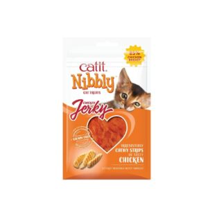 Catit Nibbly Jerky skanėstas katėms džiovinta vištiena
