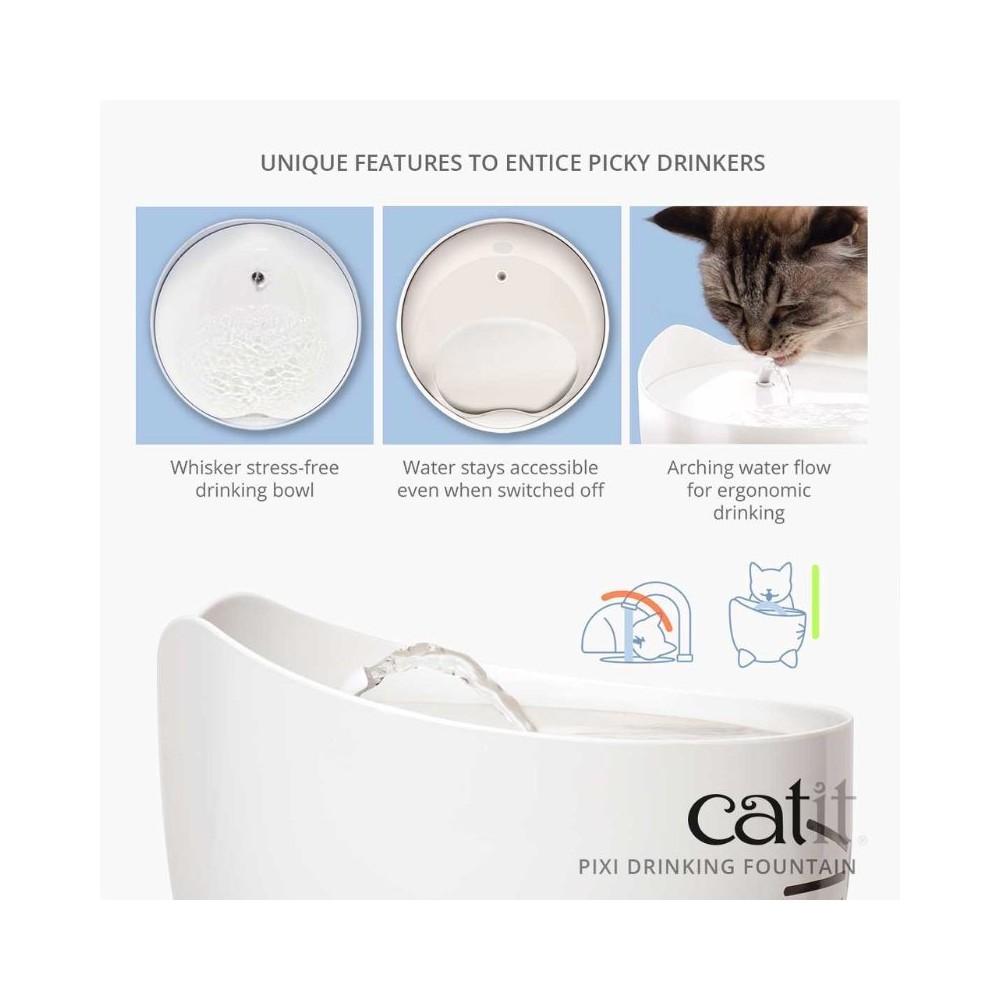 Catit vandens fontanas katėms Pixi, rožinis - Image 4