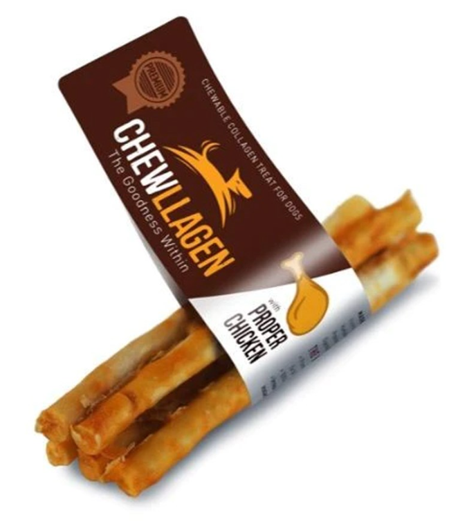 Chewllagen Vištienos skonio kolageno Maži ritiniai 5vnt.