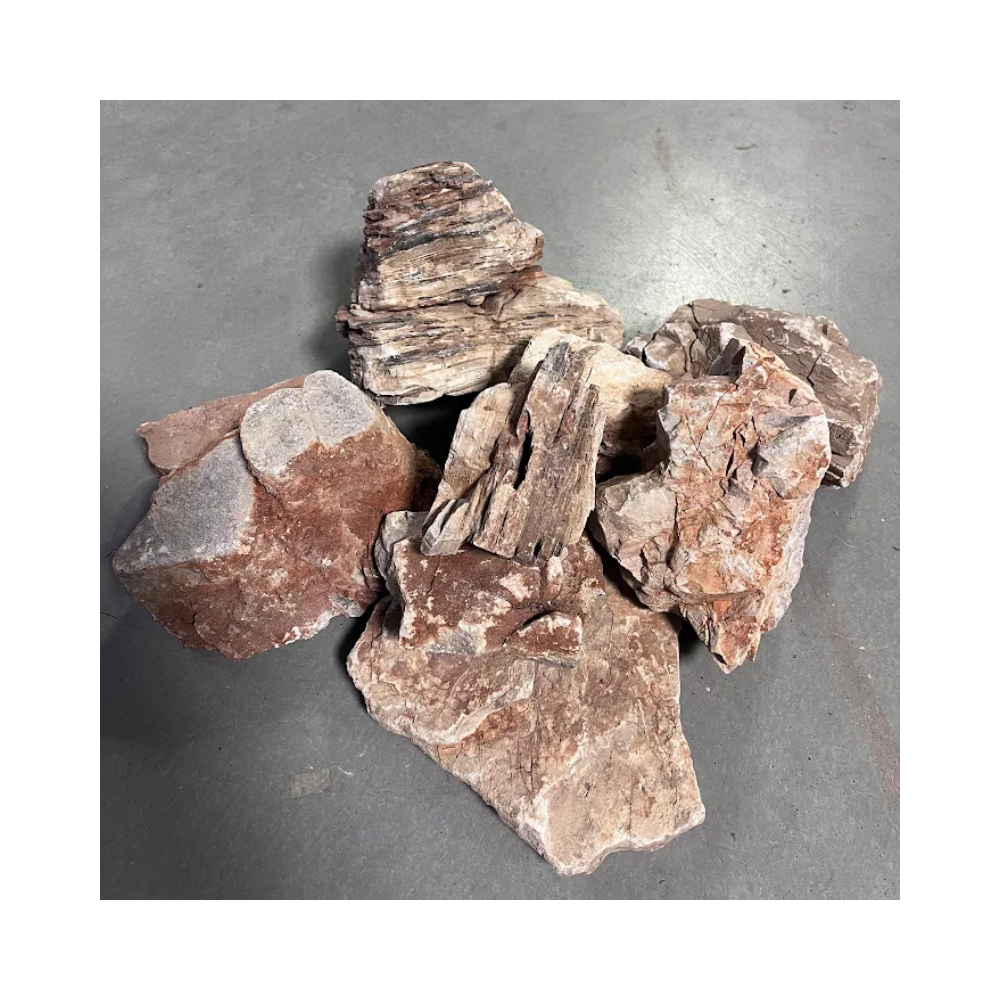 Dekoracija akvariumui sluoksniuoti akmenys 15-25 cm