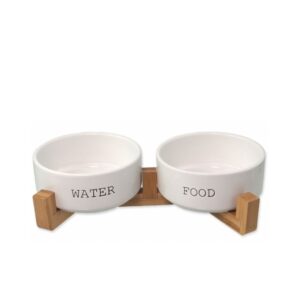 Dubenėliai su bambukiniu stovu