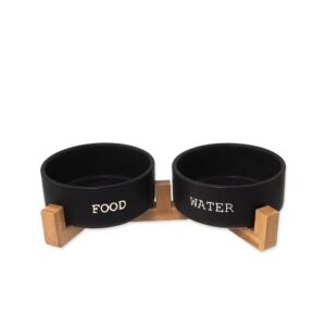 Dubenėliai su bambukiniu stovu