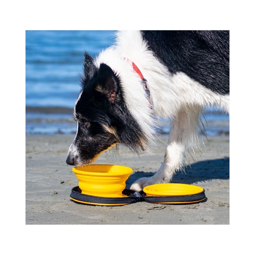 Dvigubas kelioninis dubenėlis, žalias, 700 ml - Image 7