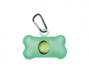 Record bambukinis žalios spalvos maišelių ekskrementams dėklas