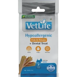 FARMINA  VET LIFE - DOG TREAT - HYPOALLERGENIC Fish&Potato ADULT MINI 60 g
