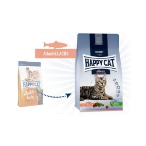 Happy Cat visavertis pašaras suaugusioms katėms su lašiša Culinary AtlantikLachs